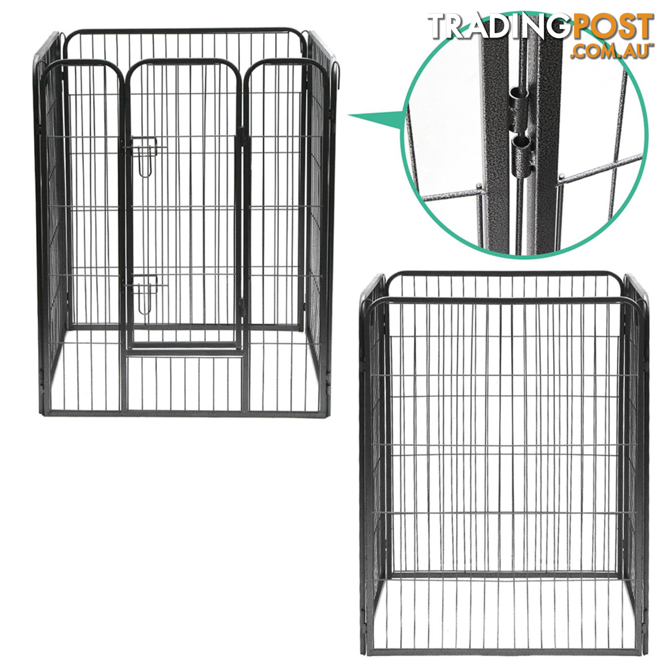 Adjustable 8 Panel Pet Playpen