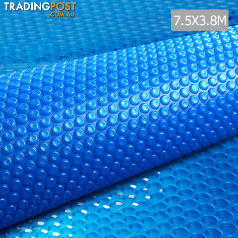 7.5m X 3.8m Outdoor Solar Swimming Pool Cover Winter 400 Micron Bubble Blanket