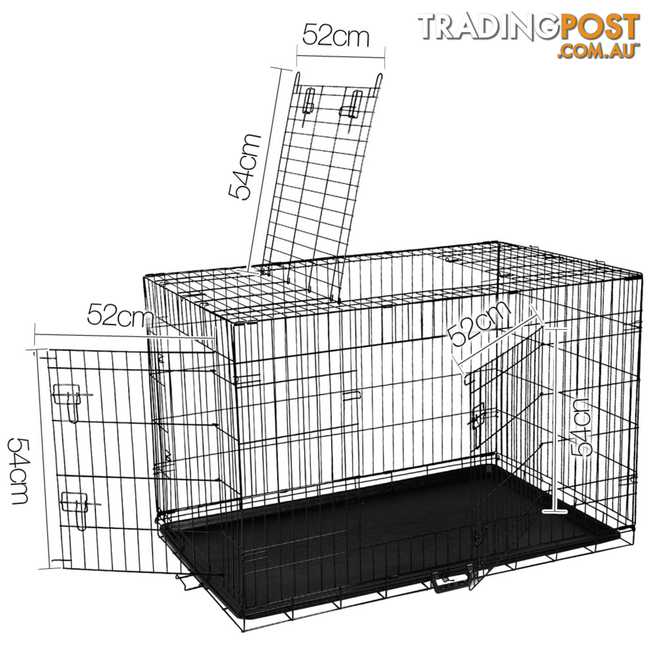 Metal Collapsible Dog Cage 48IN