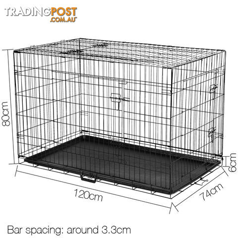 Metal Collapsible Dog Cage 48IN