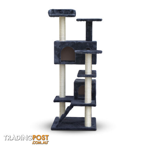 Cat Scratching Post  Tree House Condo 134cm Grey