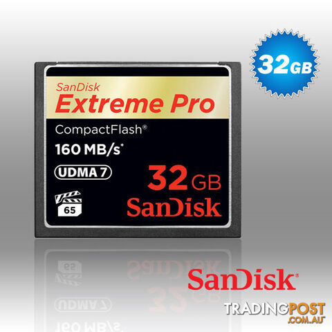 SanDisk Extreme Pro CFXP 32GB CompactFlash 160MB/s (SDCFXPS-032G) - photo 2 of 3