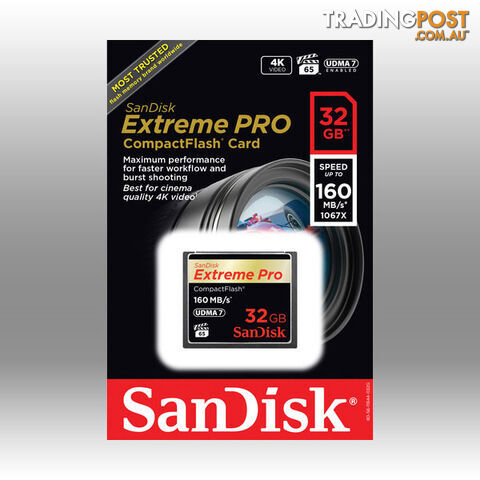 SanDisk Extreme Pro CFXP 32GB CompactFlash 160MB/s (SDCFXPS-032G) - photo 3 of 3