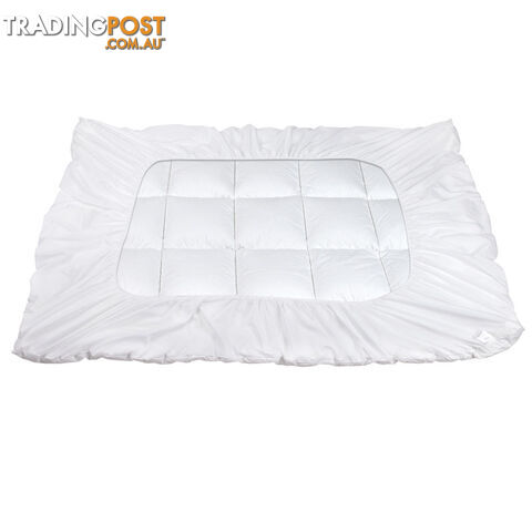 Luxury Mattress Topper Protector Pad Cover Pillowtop Memory Resistant KS Size