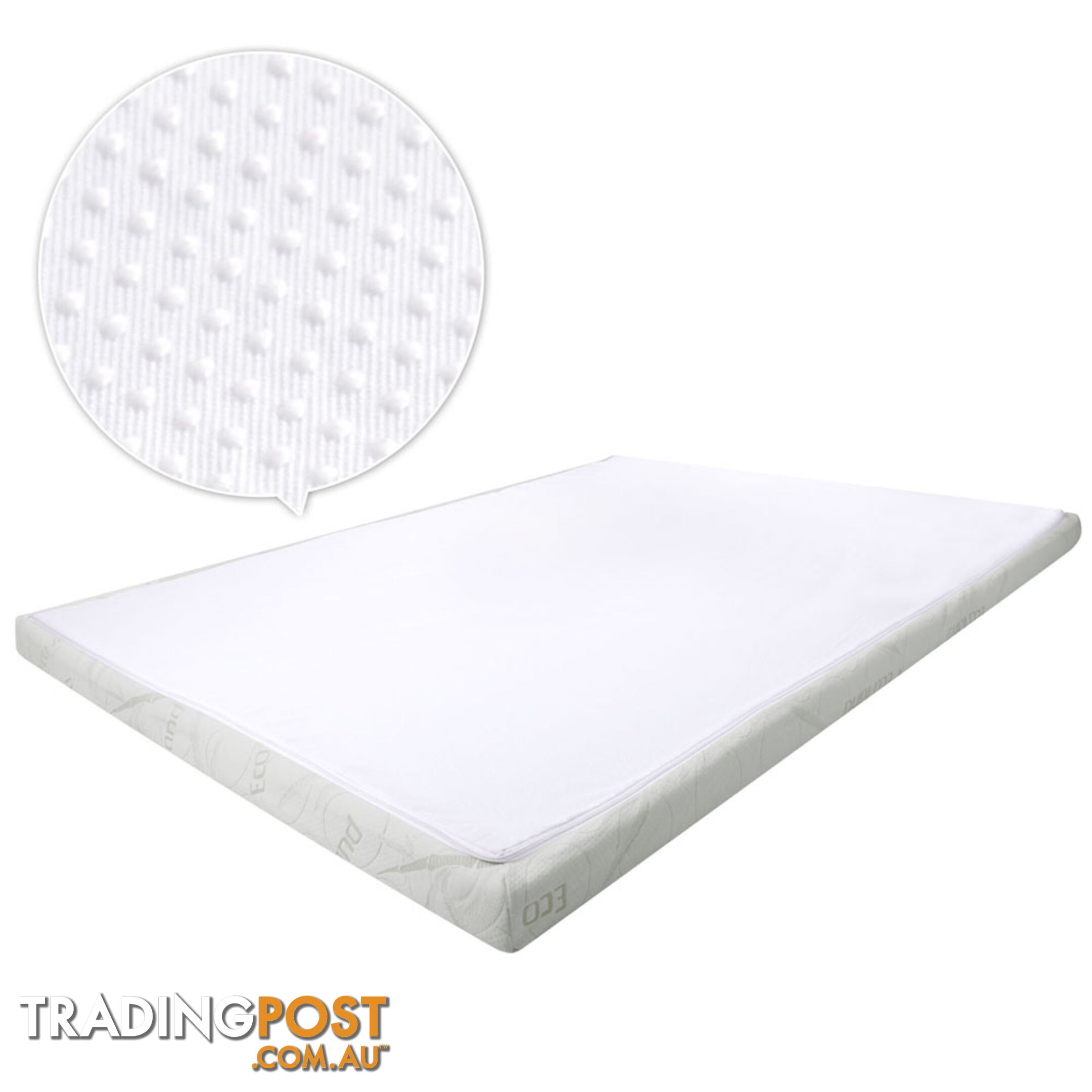 7cm Memory Foam Mattress Topper Eco-Friendly Bamboo Fabric Cover Queen