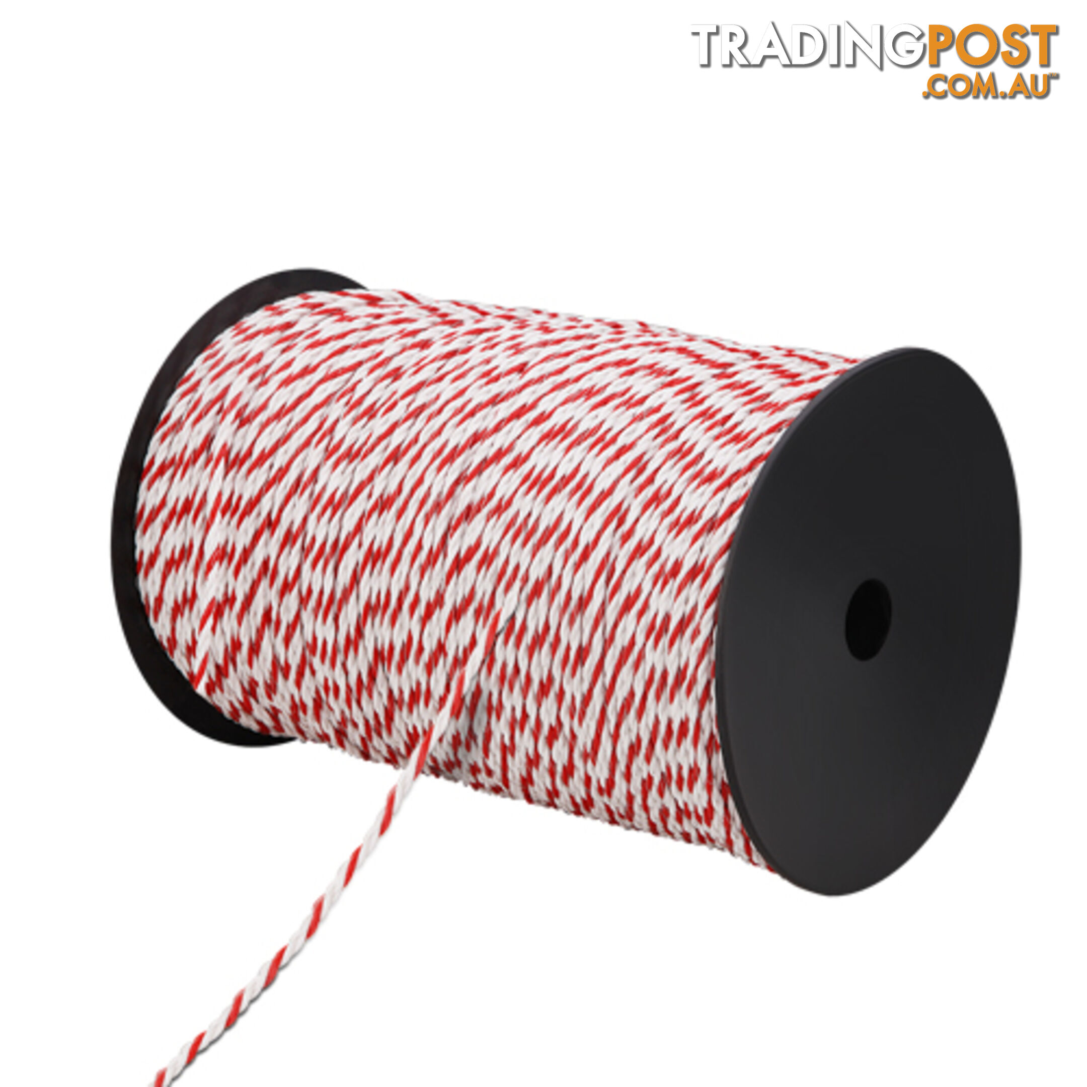 500m Poly Rope Roll Electric Fence Energiser Stainless Steel polyrope Insulator