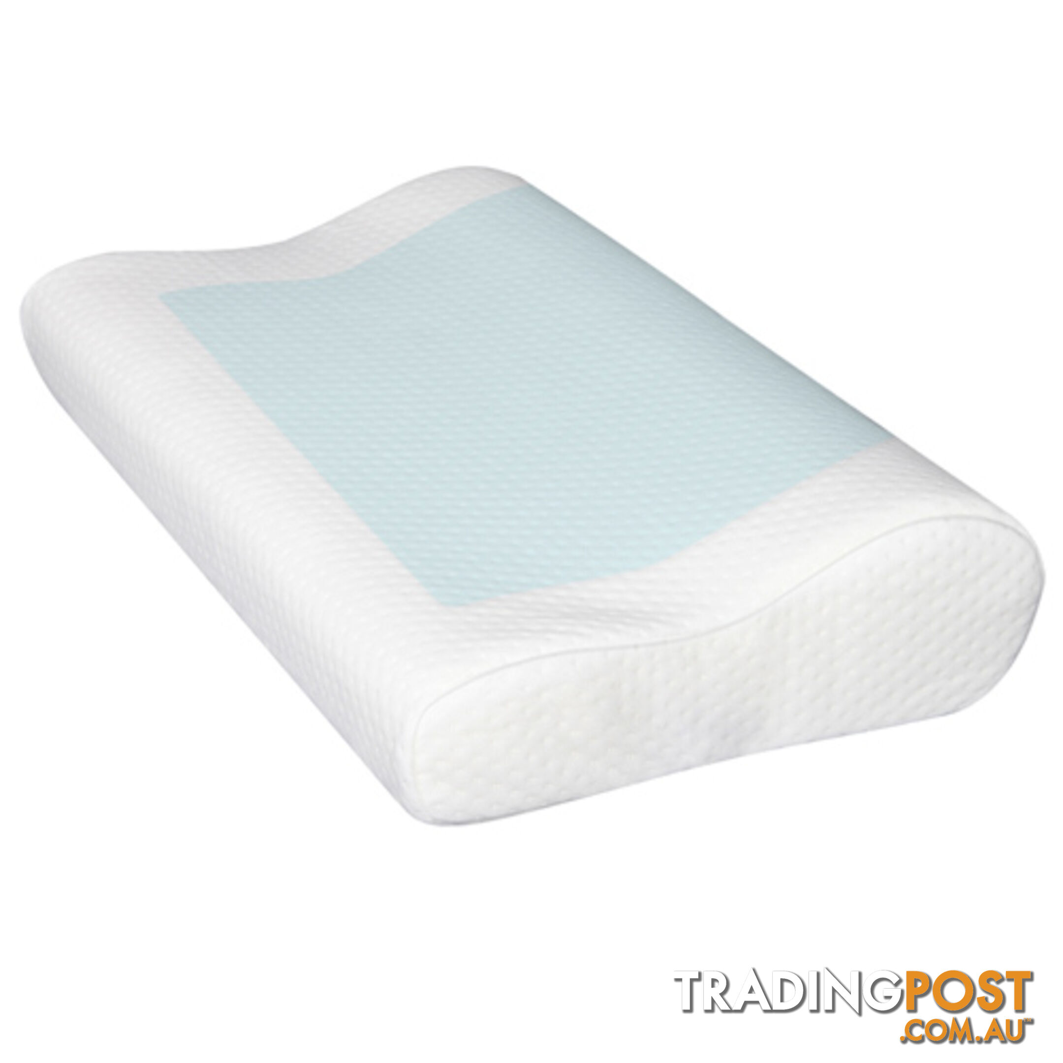 2 x Premium Cool Gel Top Memory Foam Pillow Contour Shape High Density