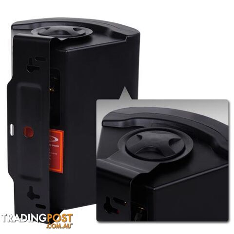 2 x 5" Indoor Outdoor Waterproof Speakers 2-Way Home Boat Surround Sound Black - photo 4 of 4