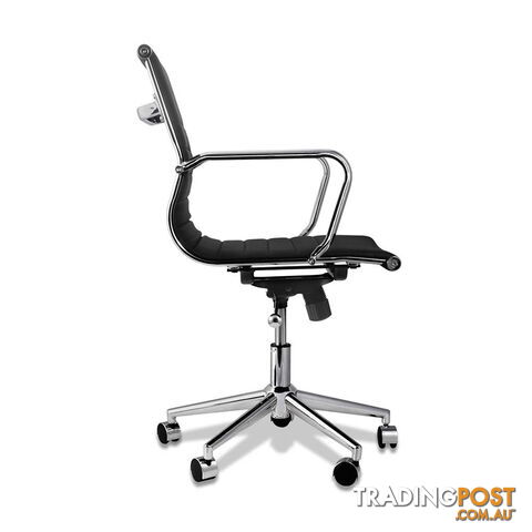 PU Leather Office Chair Eames Replica Executive Computer Work Ergonomic Black