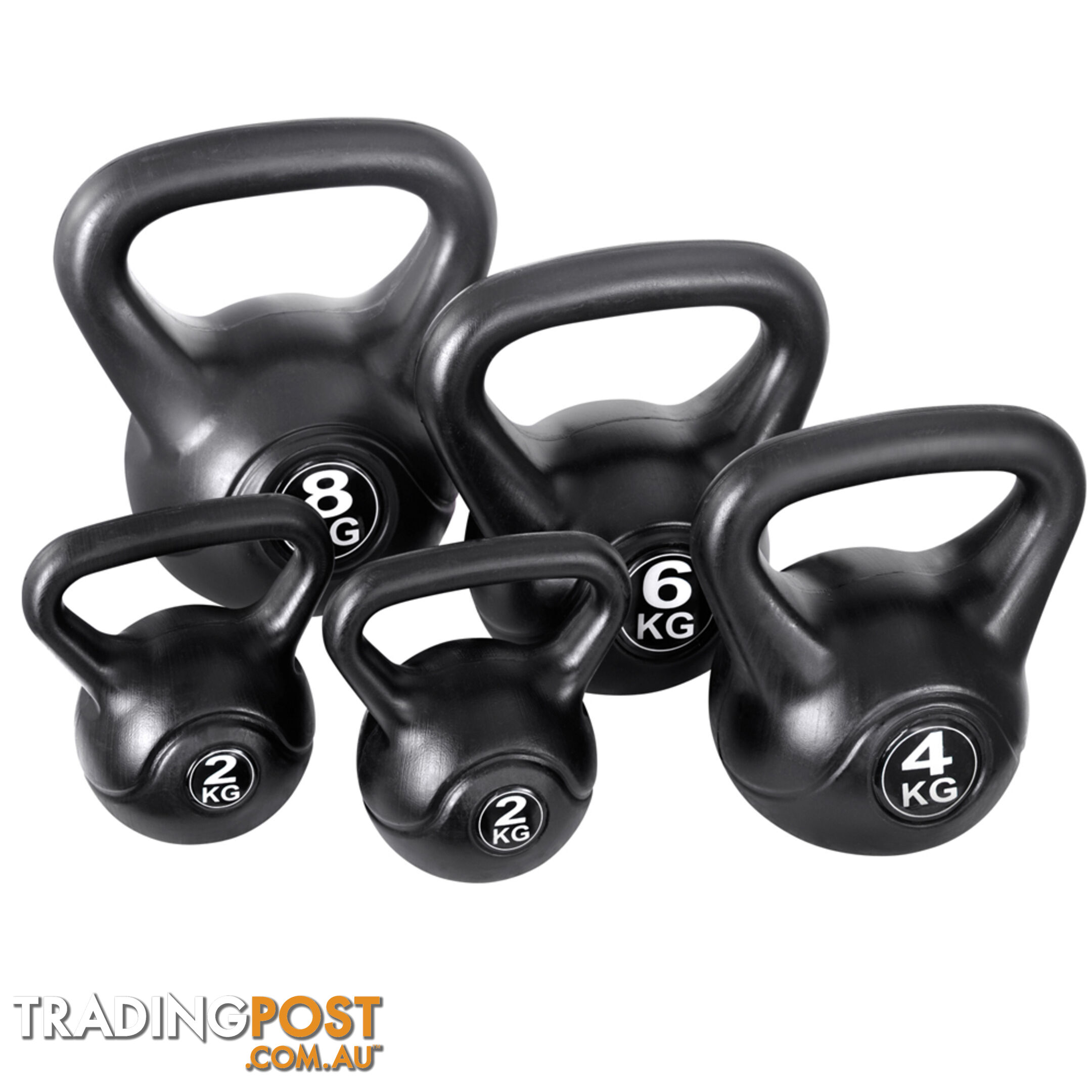 Kettle Bells Set Weight Training Kit Gym Fitness Exercise Lift Kettlebell