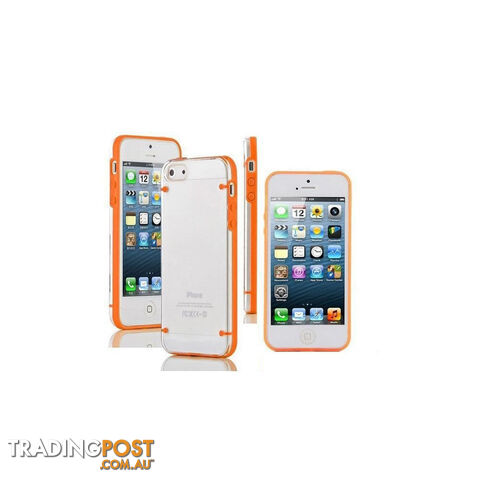 Clear Transparent Hard Case Cover Accessories Orange For iPhone 6 4.7 inch