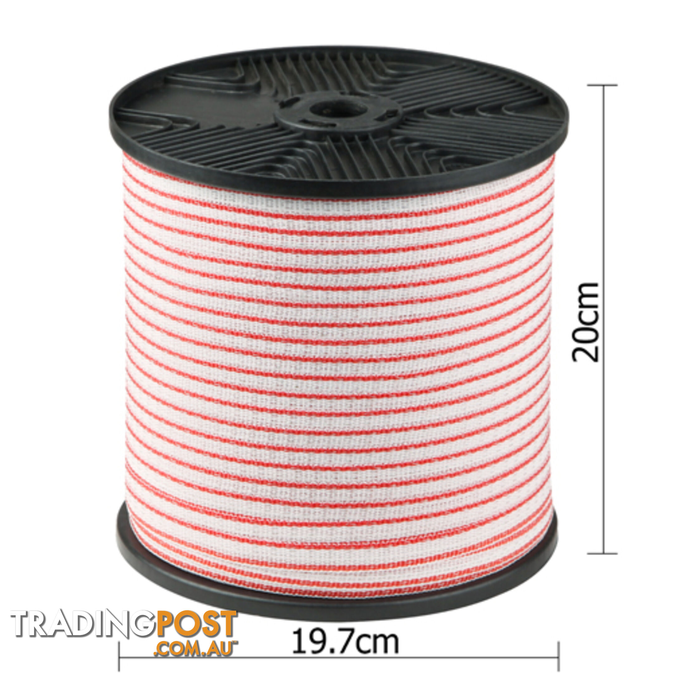 400m Poly Tape Electric Farm Fence Energiser Stainless Steel Polytape Insulator