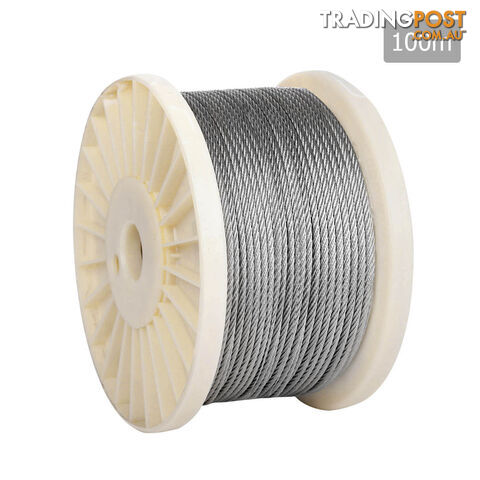 316 Marine Stainless Steel Wire Rope 7x7 Balustrade Decking Fence Cable 100m
