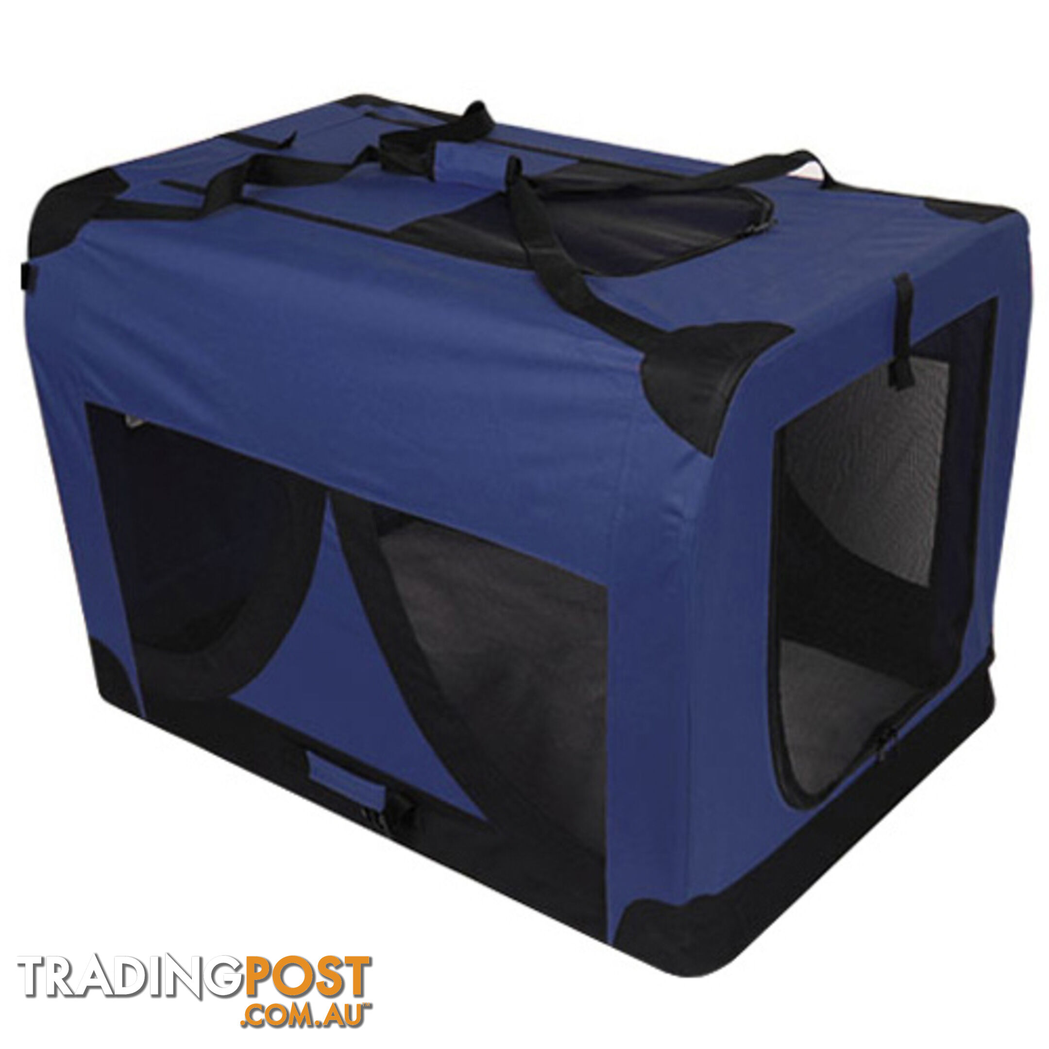 XL Pet Soft Cage Puppy Dog Cat Collapsible Crate Carrier Foldable Kennel Blue