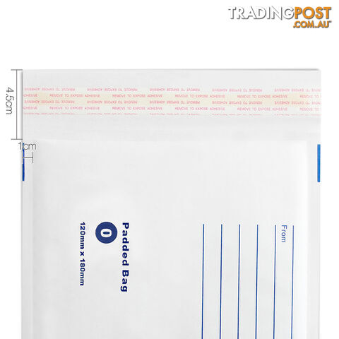 Set of 100 Bubble Padded Mailer Bag - 120mm x 180mm