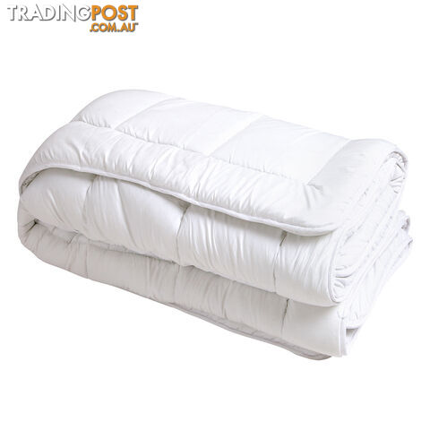 Luxury Winter Microfibre Quilt 400GSM Blanket Super King Size All Season Doona - photo 4 of 9