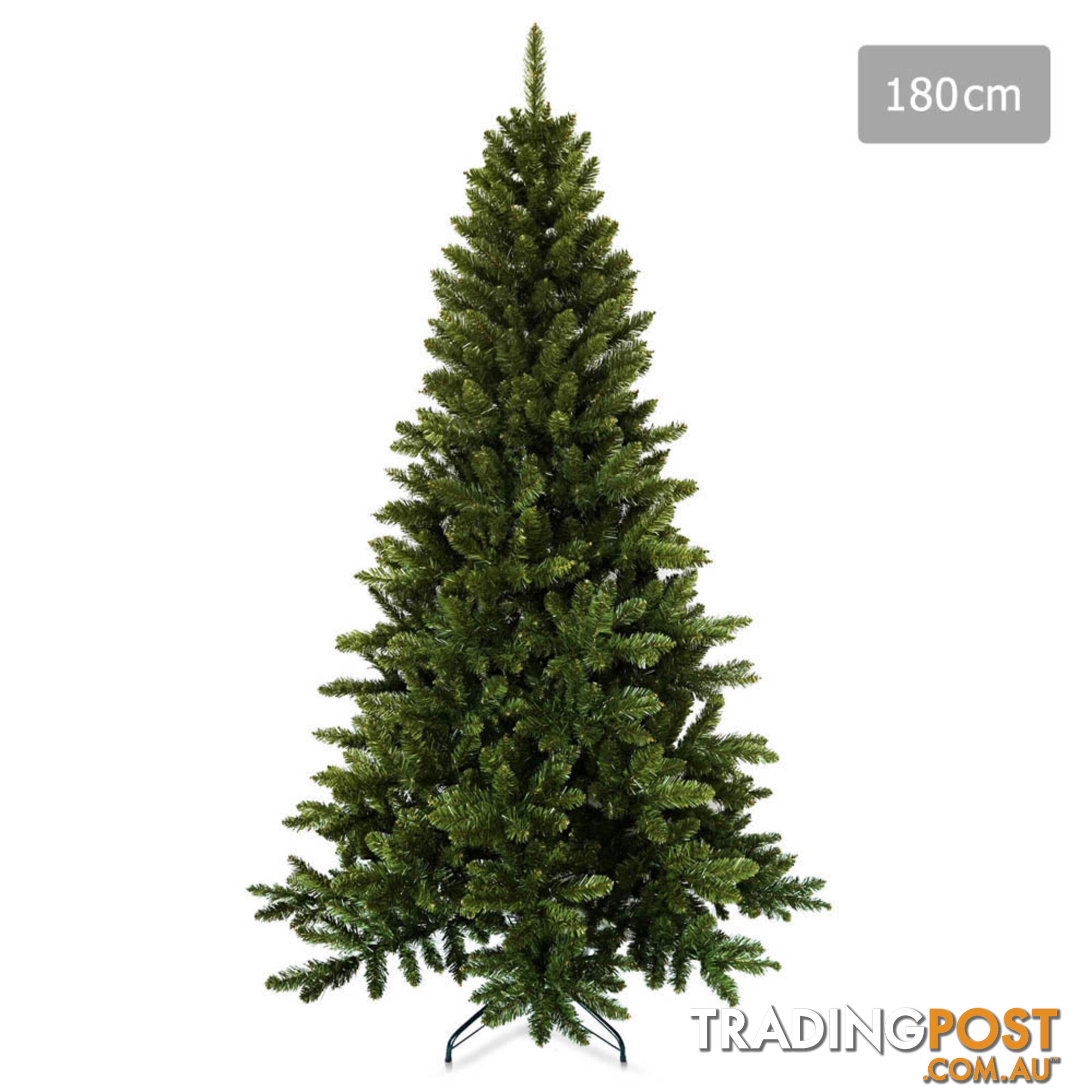 Luxury 6FT Plushy Christmas Tree 180cm Full Body Xmas Tree Home Decorate Green