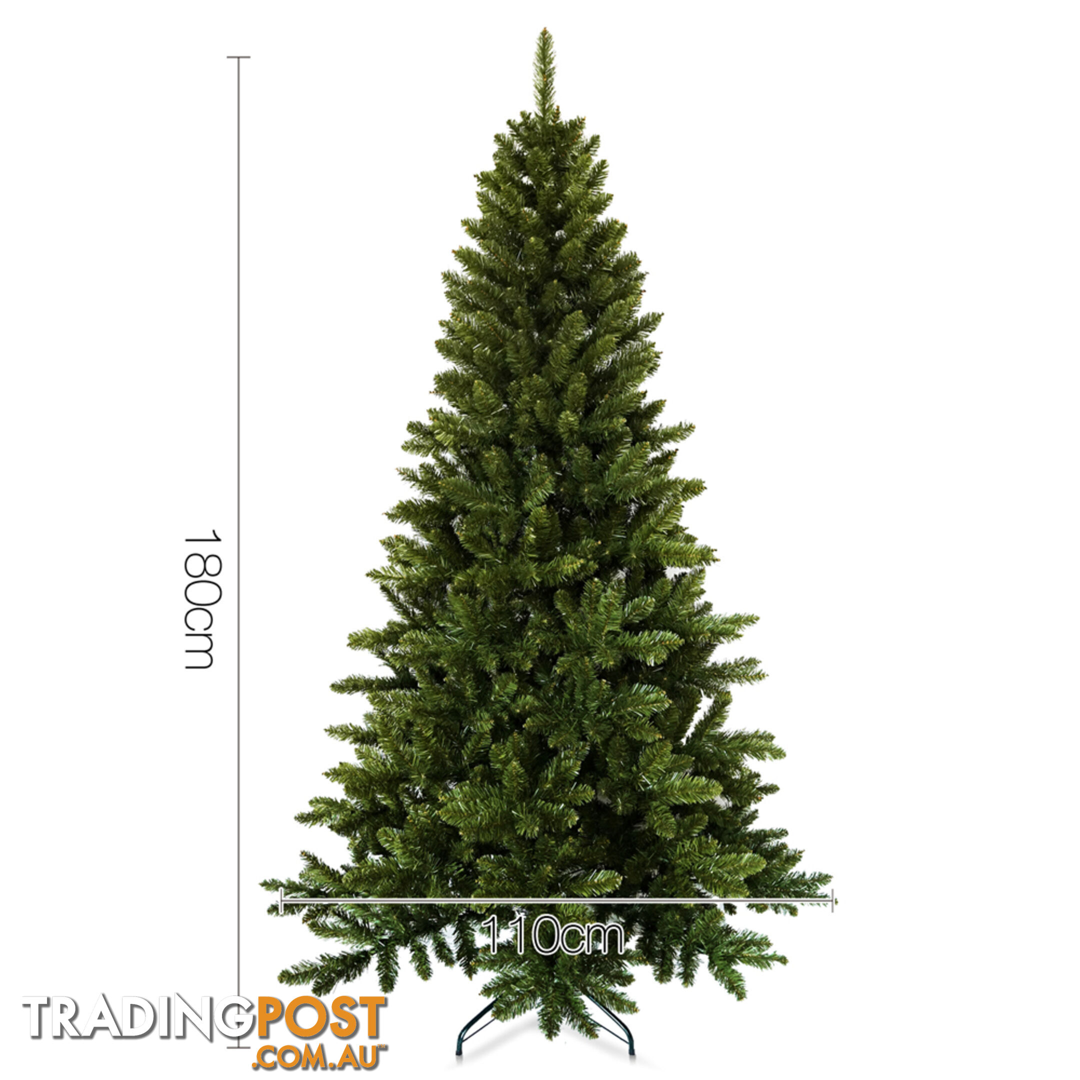 Luxury 6FT Plushy Christmas Tree 180cm Full Body Xmas Tree Home Decorate Green