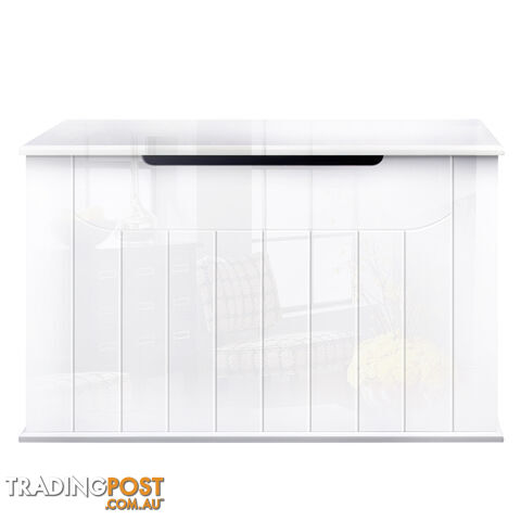 Baby Toy Box Nursery Wood Storage Chest Organizer White