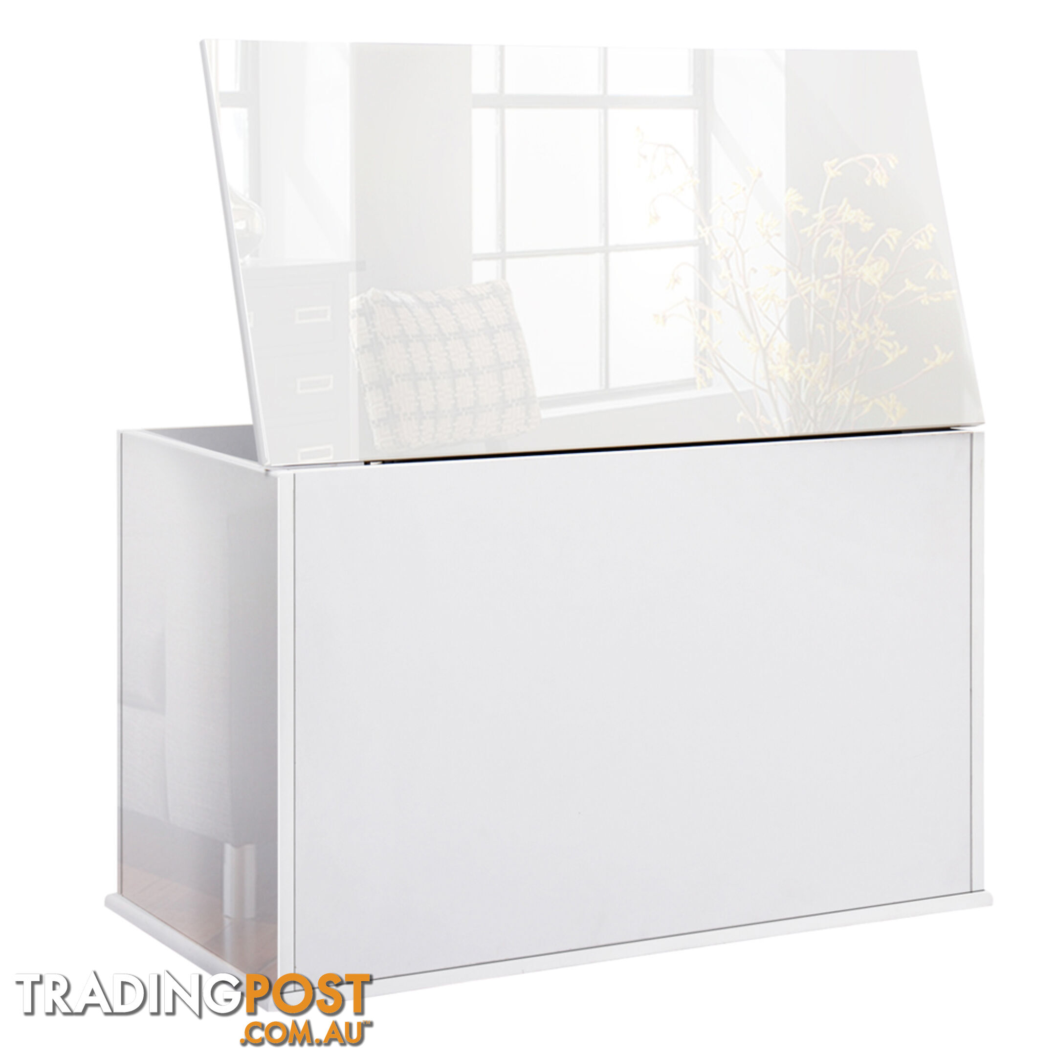 Baby Toy Box Nursery Wood Storage Chest Organizer White