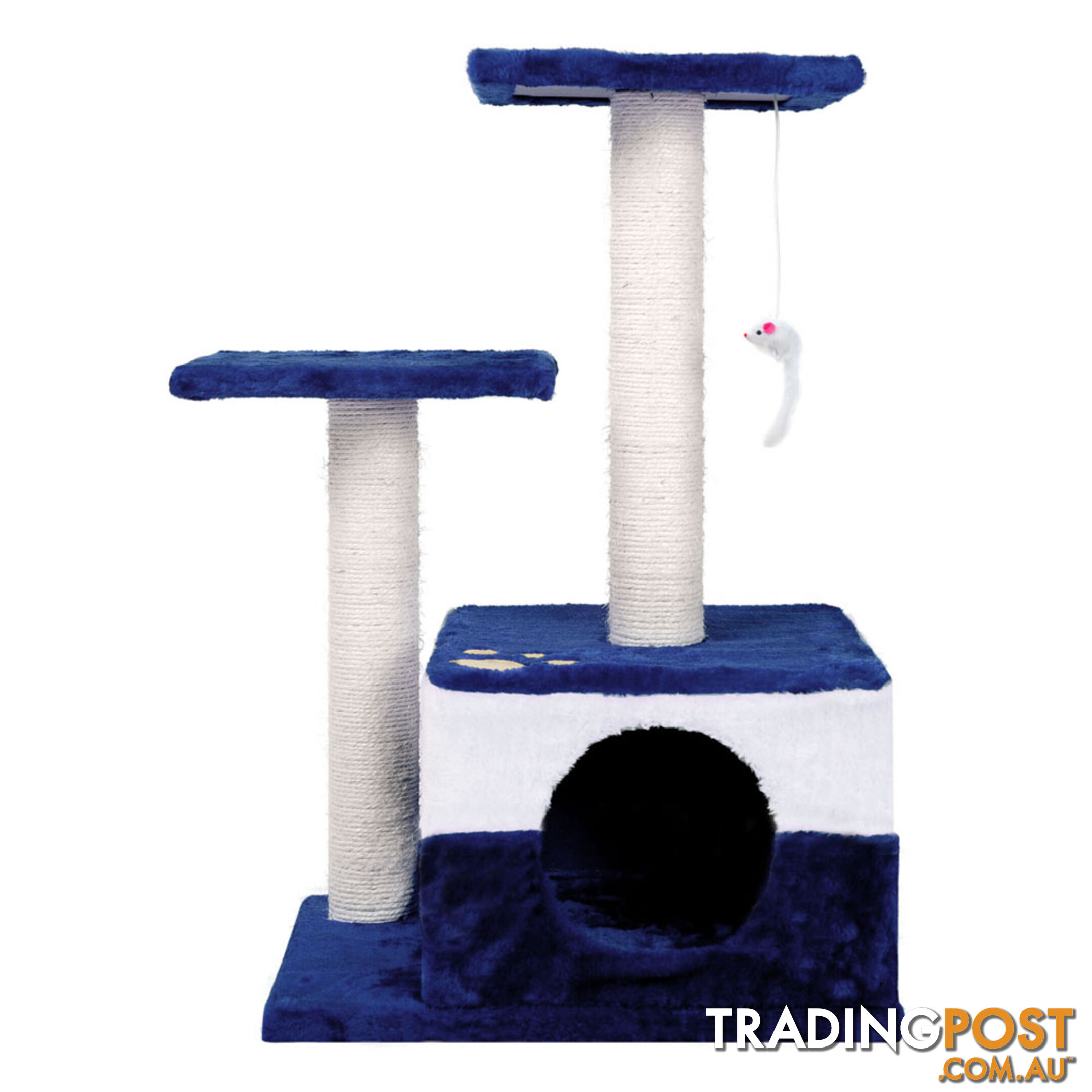 70cm Cat Scratching Poles Pet Post Furniture Tree Kitten Gym House Condo Blue
