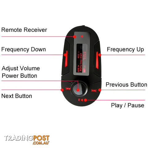 Car MP3 Player Wireless FM Transmitter With USB SD MMC Slot Perfect High Quality Stereo with USB Port Black