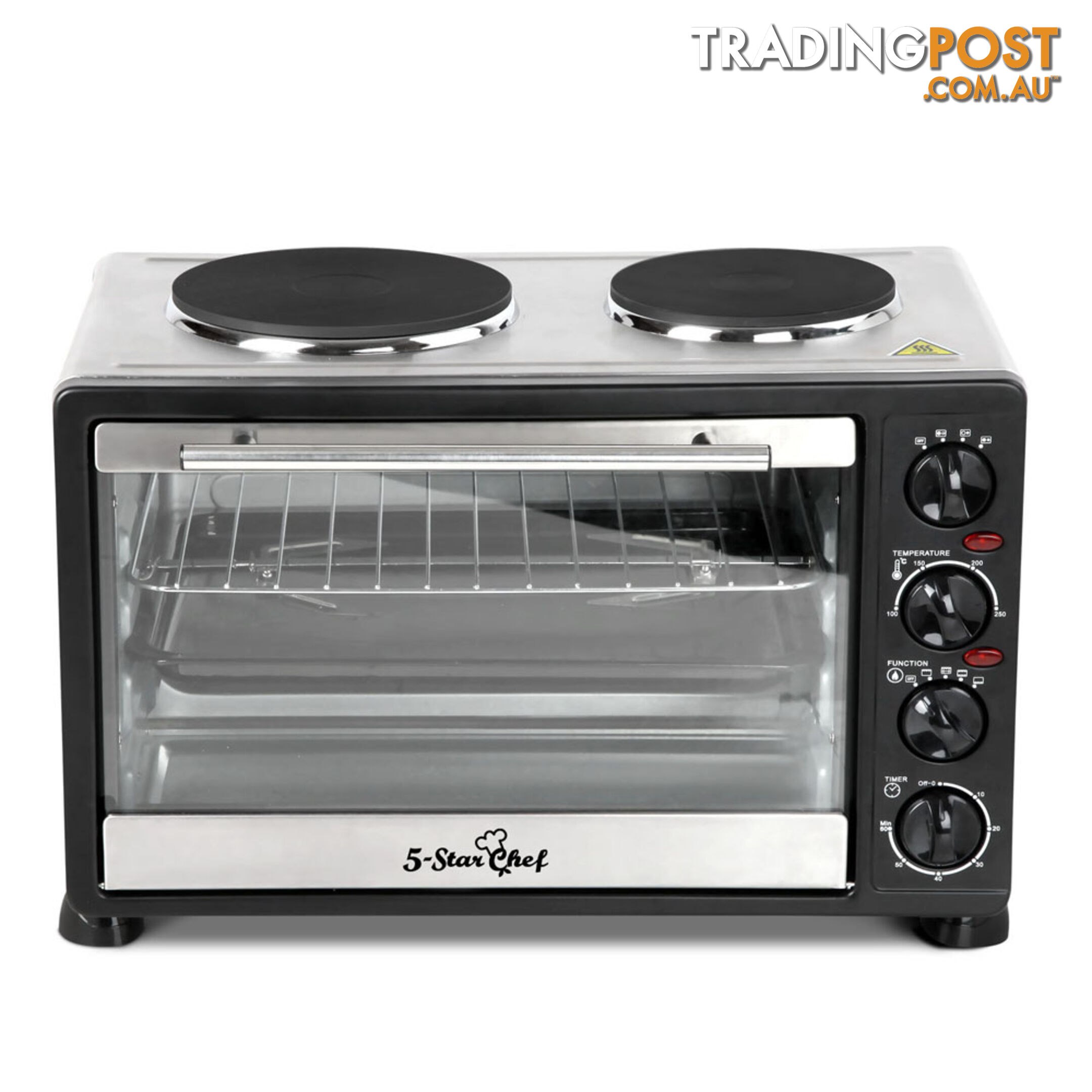 34L Benchtop Convection Oven with Twin Hot Plate
