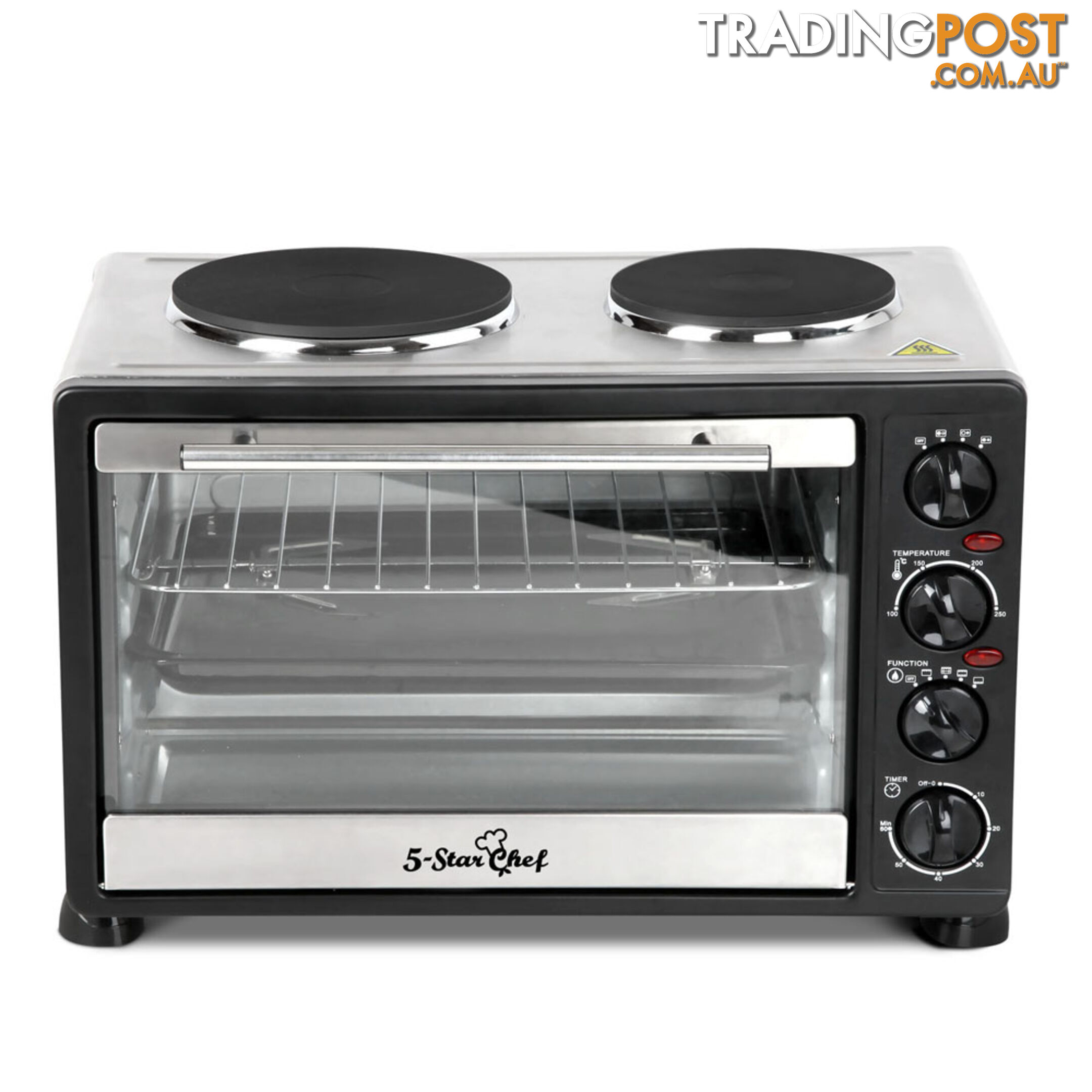 34L Benchtop Convection Oven with Twin Hot Plate