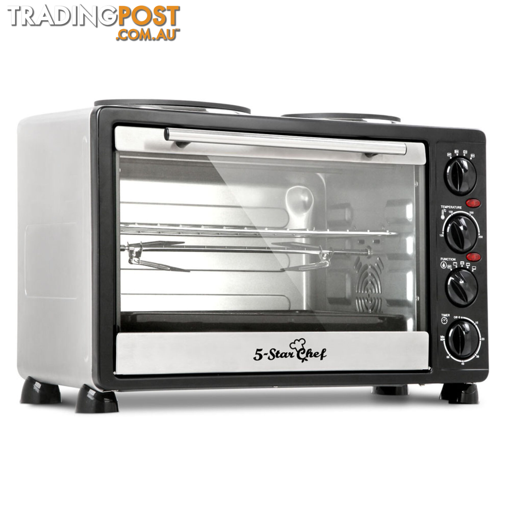 34L Benchtop Convection Oven with Twin Hot Plate