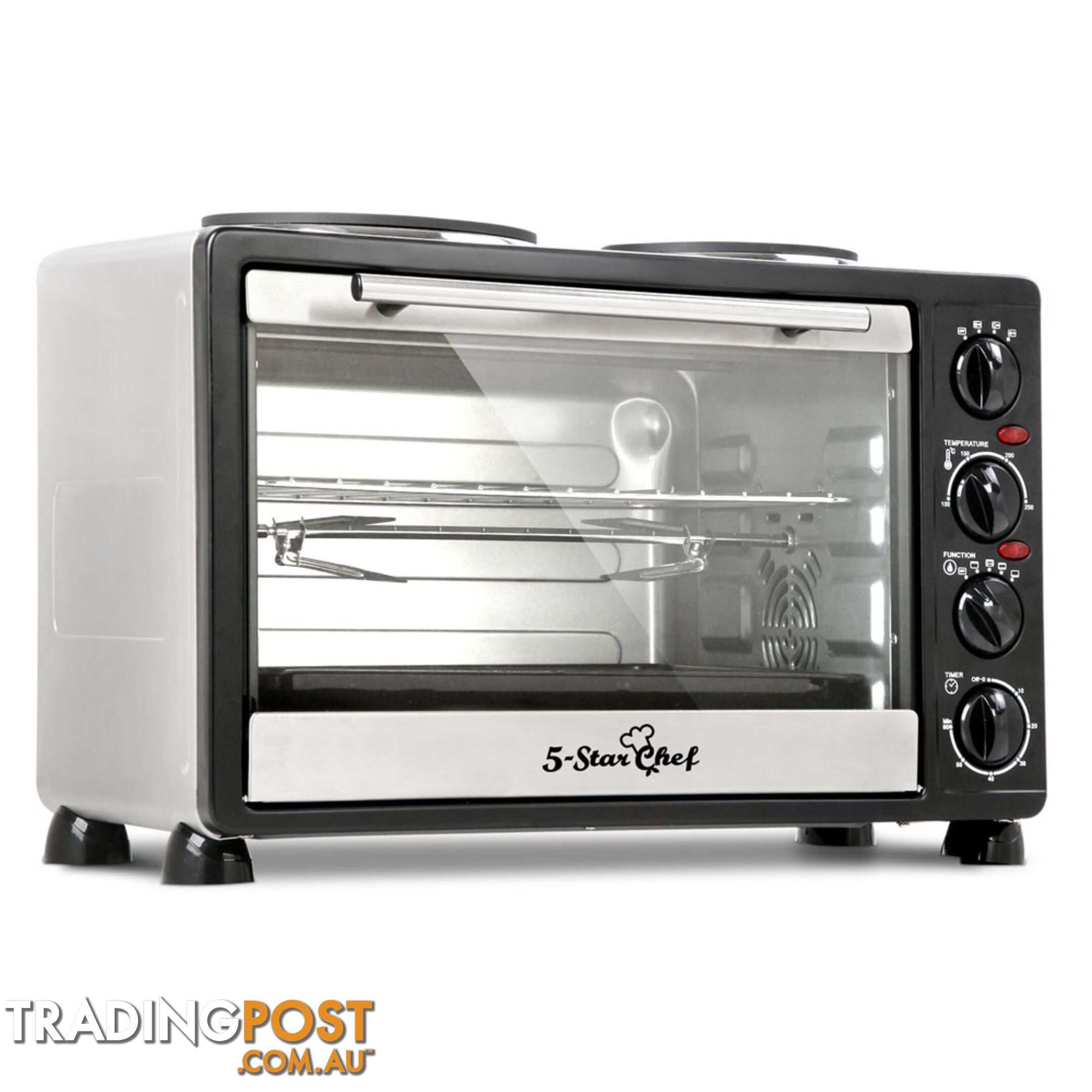 34L Benchtop Convection Oven with Twin Hot Plate