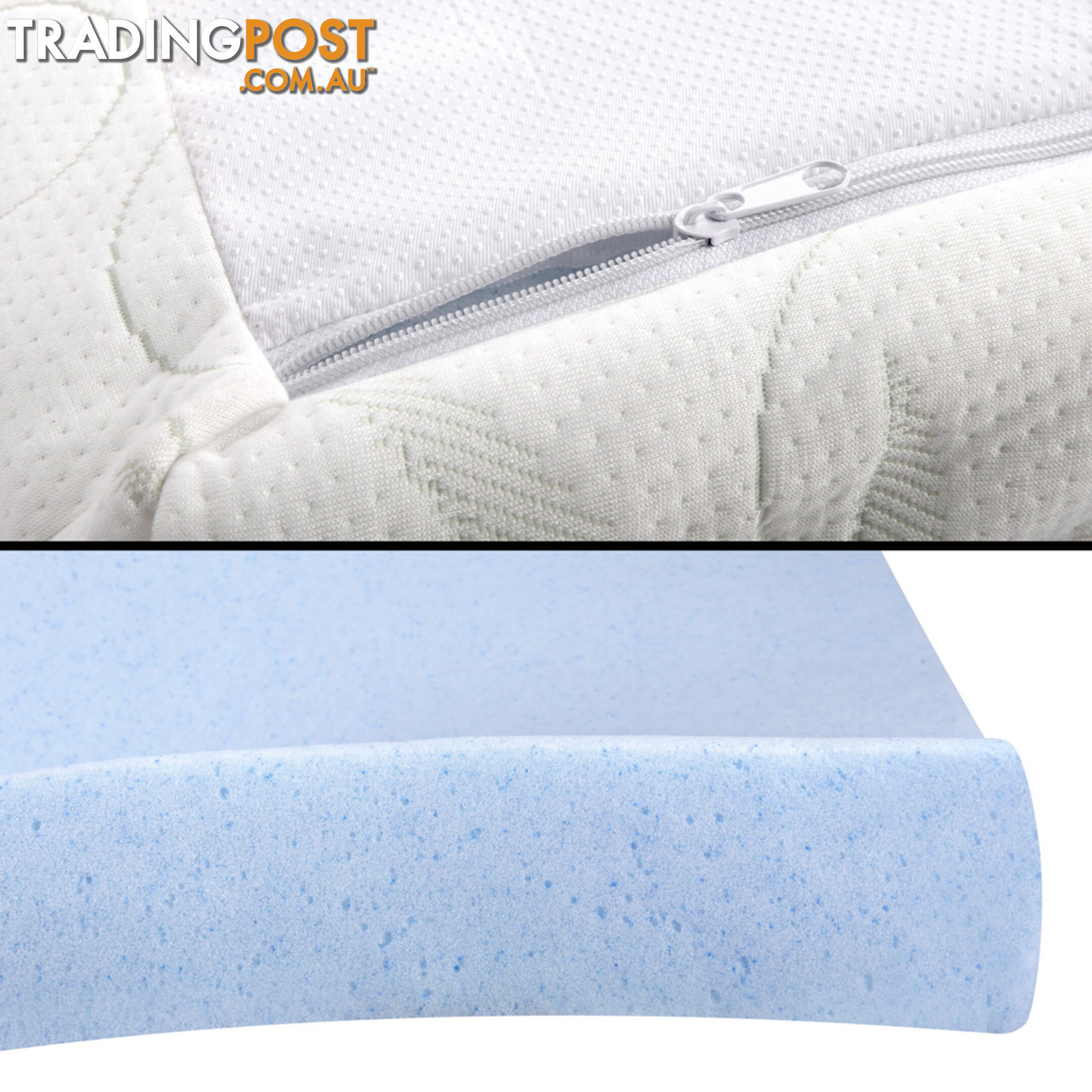 8cm Cool Gel Memory Foam Mattress Topper Eco-Friendly Bamboo Fabric Cover Double