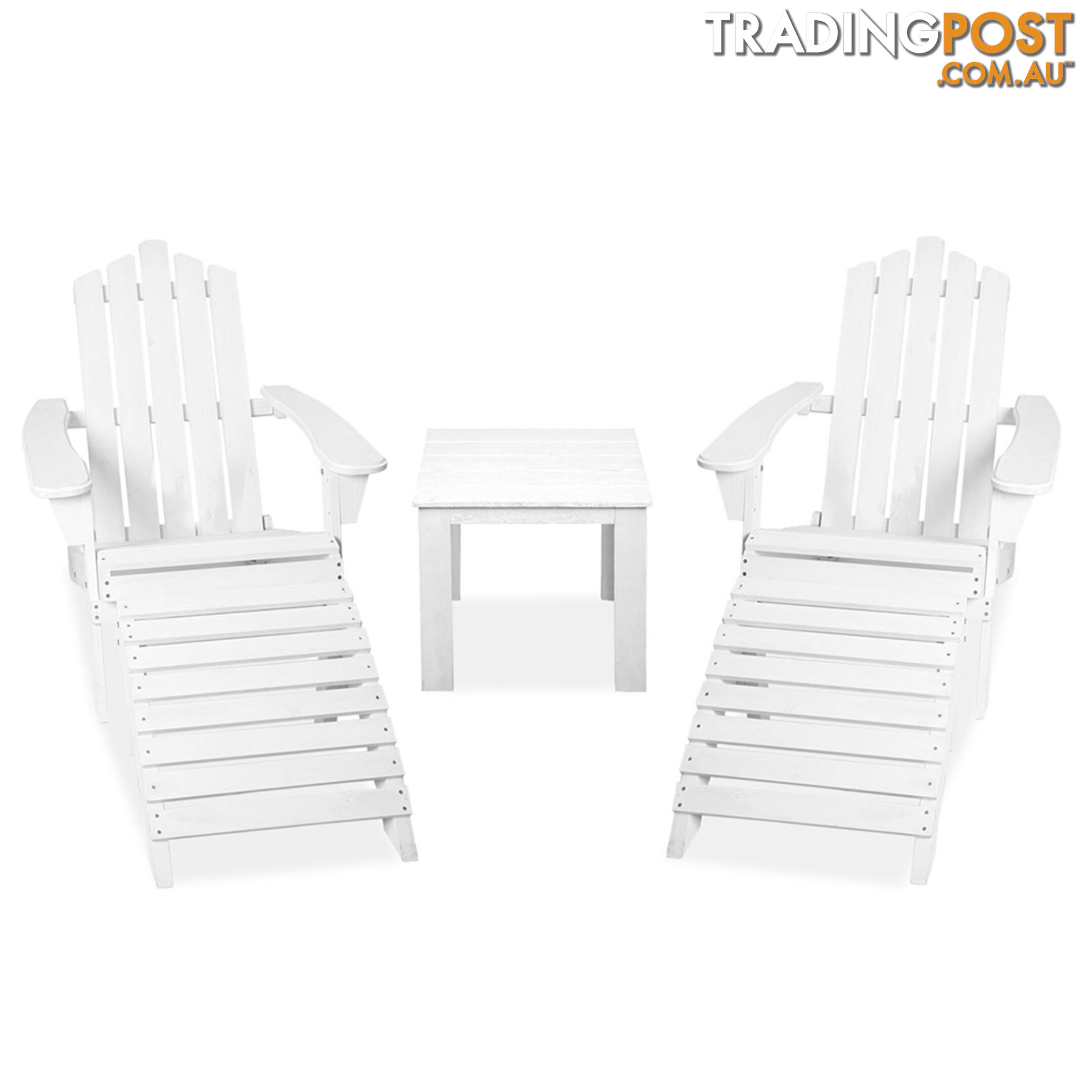 Adirondack Chairs & Side Table  5 Piece Set