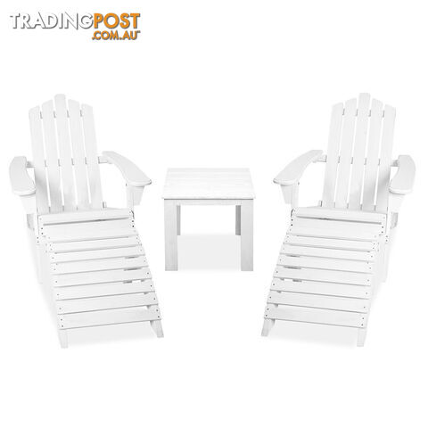 Adirondack Chairs & Side Table  5 Piece Set