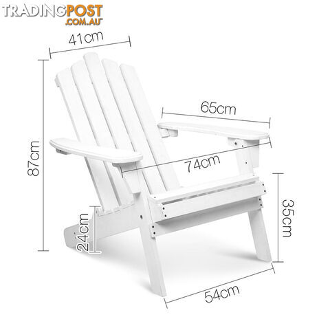 Adirondack Chairs & Side Table  5 Piece Set