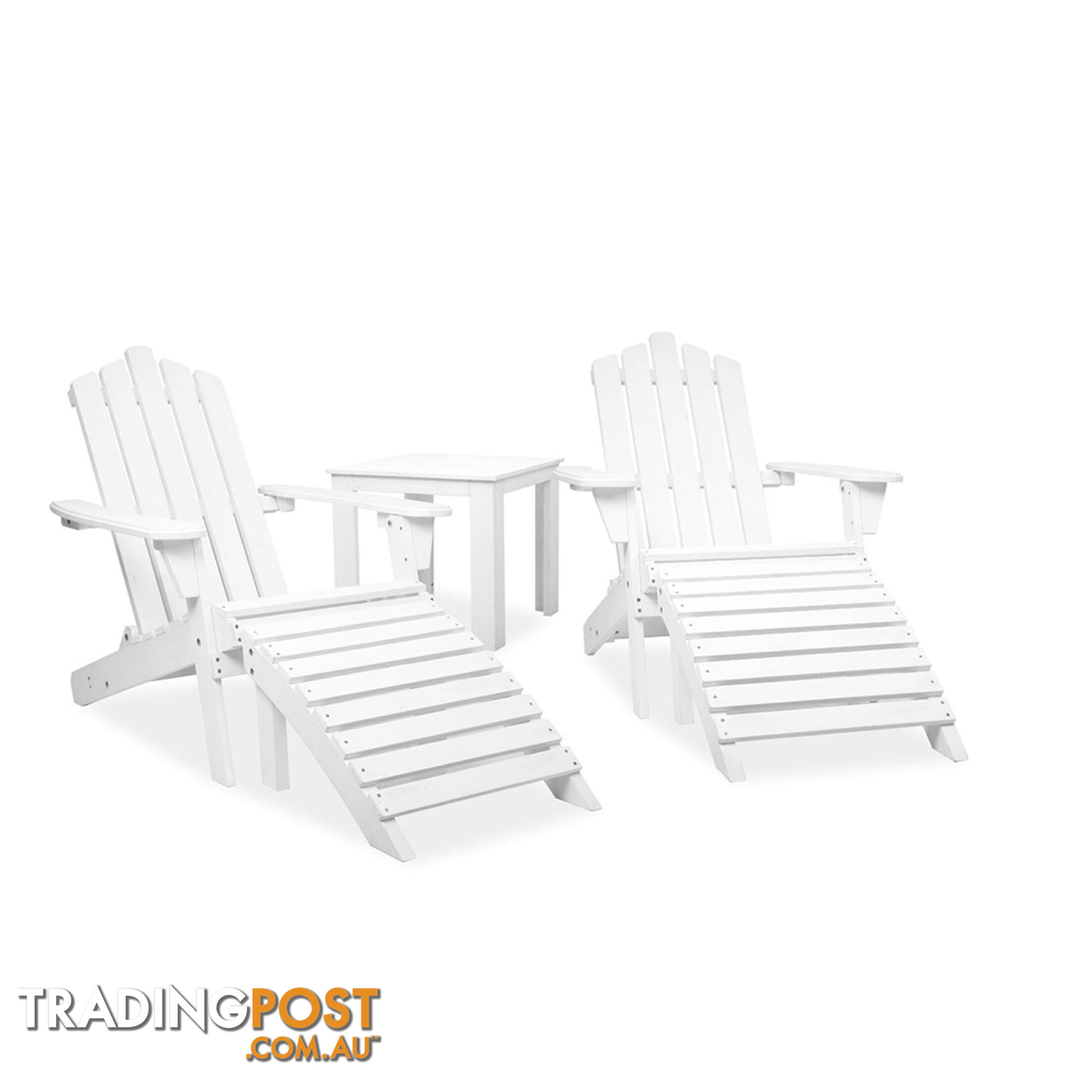 Adirondack Chairs & Side Table  5 Piece Set