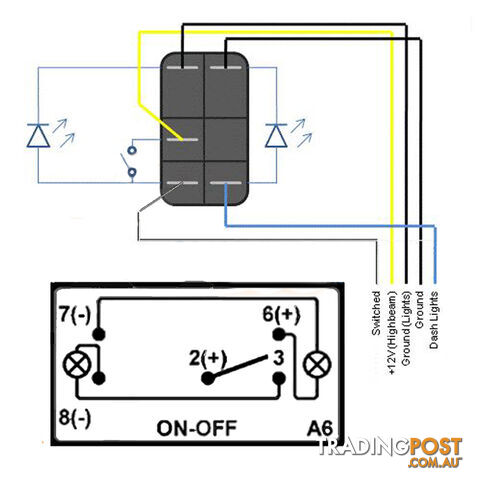 LED LIGHT BAR CARLING ROCKER SWITCH LASER ETCHED WORK LIGHT BAR 4WD UTE 12V 24V