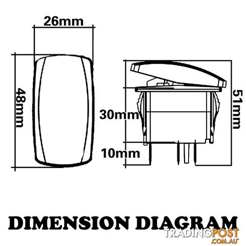 LED LIGHT BAR CARLING ROCKER SWITCH LASER ETCHED WORK LIGHT BAR 4WD UTE 12V 24V