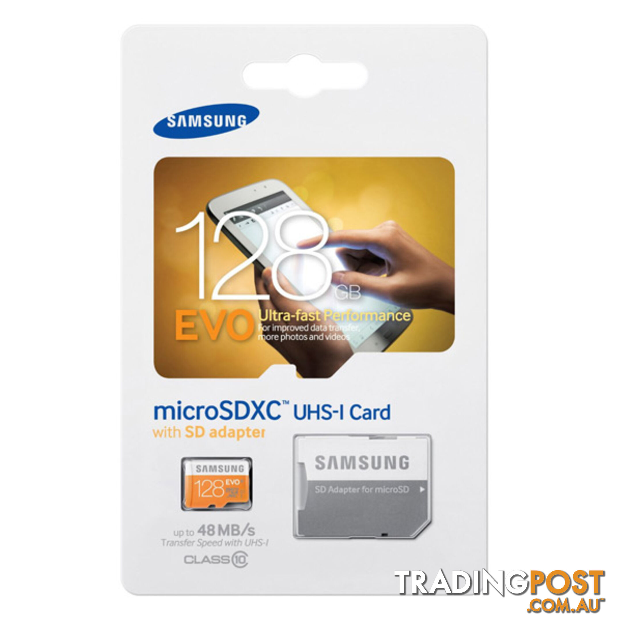 Samsung 128GB EVO Micro SDXC up to 48MB/s with Adapter (MB-MP128DA/AM)