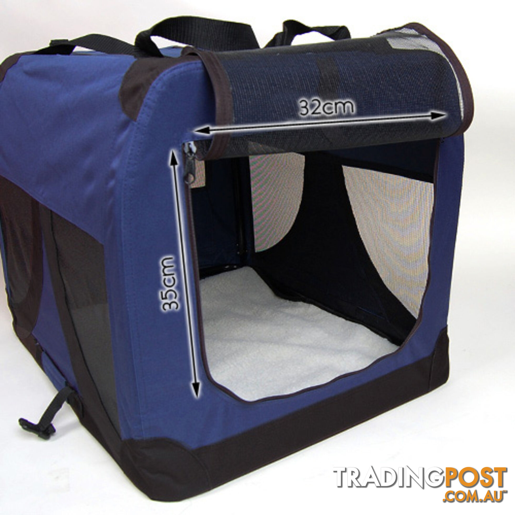 Large Portable Pet Soft Cage Puppy Dog Cat Crate Carrier Folding Kennel Blue