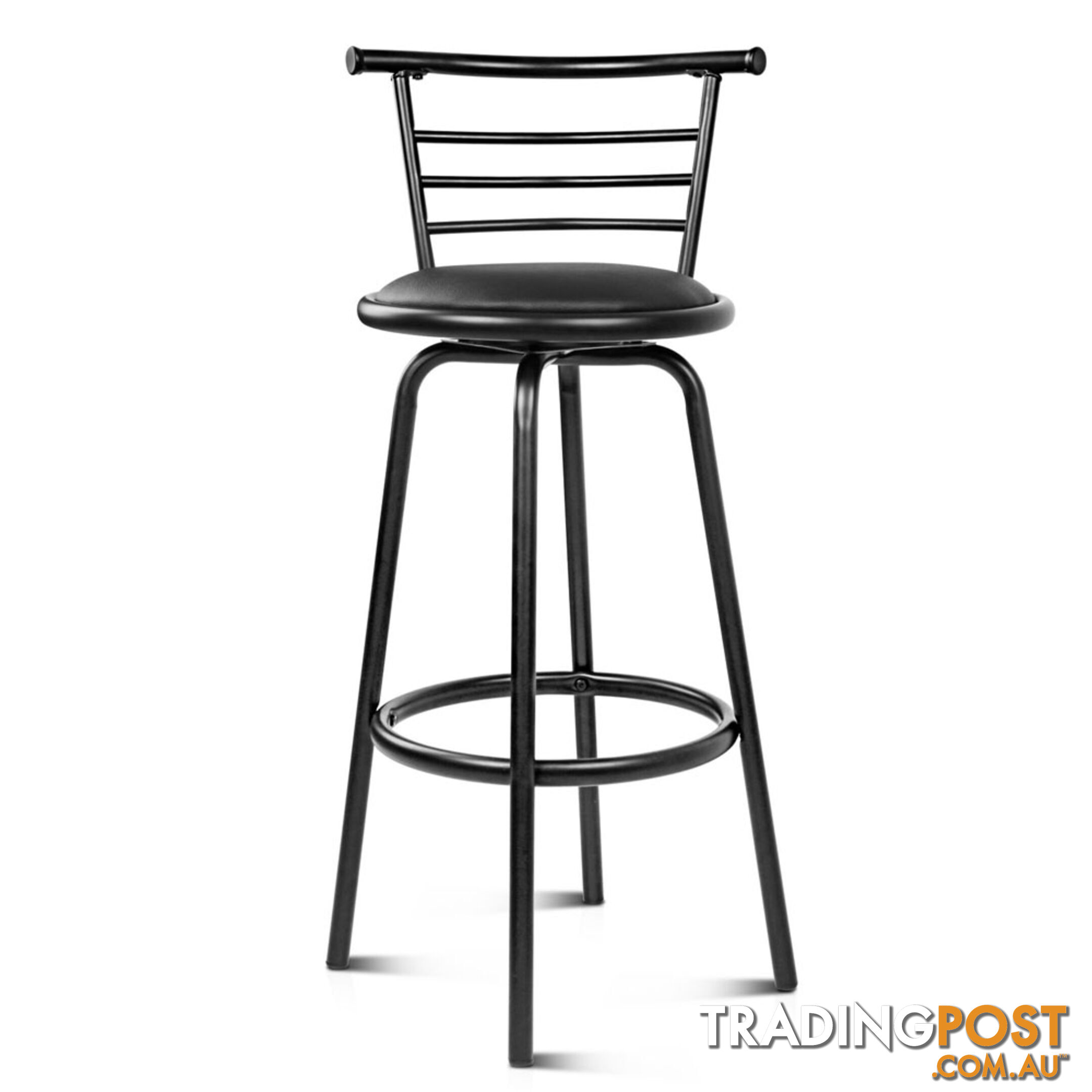 Set of 2 360ÁSwivel Bar Stool - Black