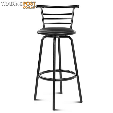 Set of 2 360ÁSwivel Bar Stool - Black