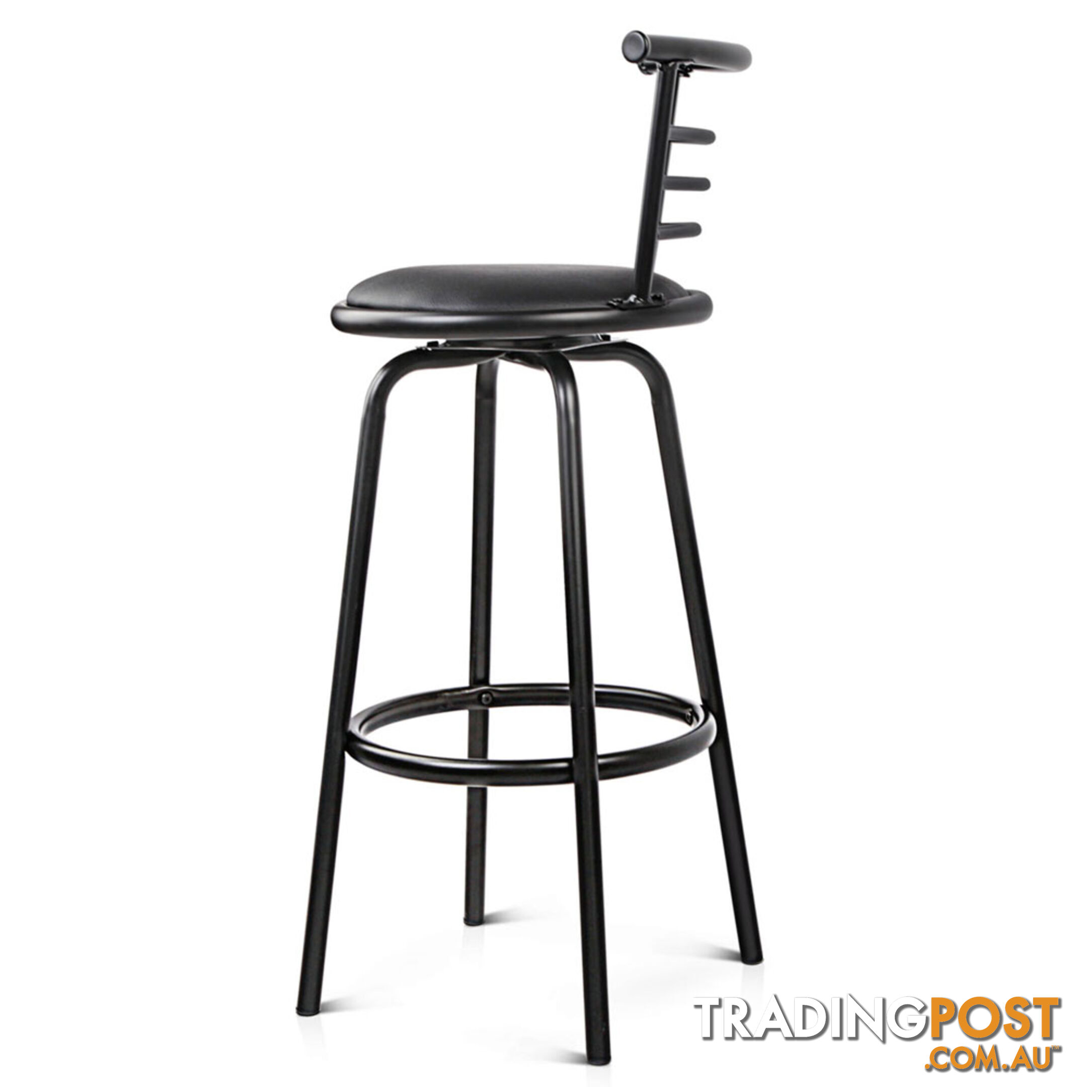 Set of 2 360ÁSwivel Bar Stool - Black