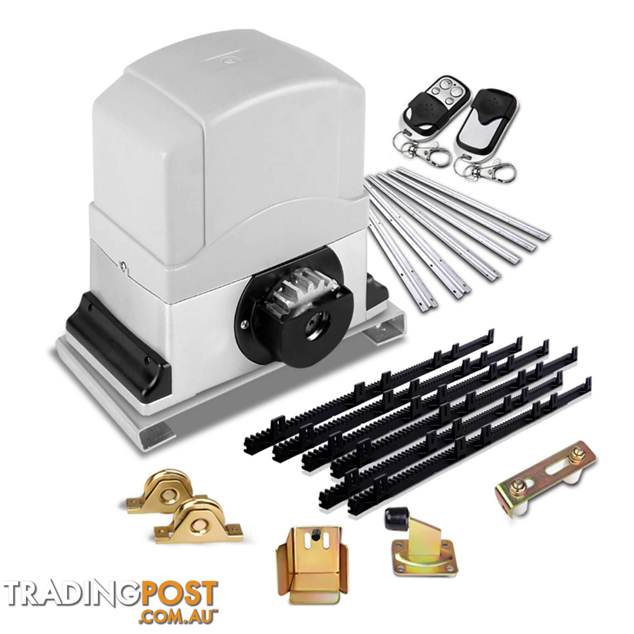 Heavy Duty Electric Sliding Gate Opener Auto Motor Remote 1200KG 6M Rail Kit