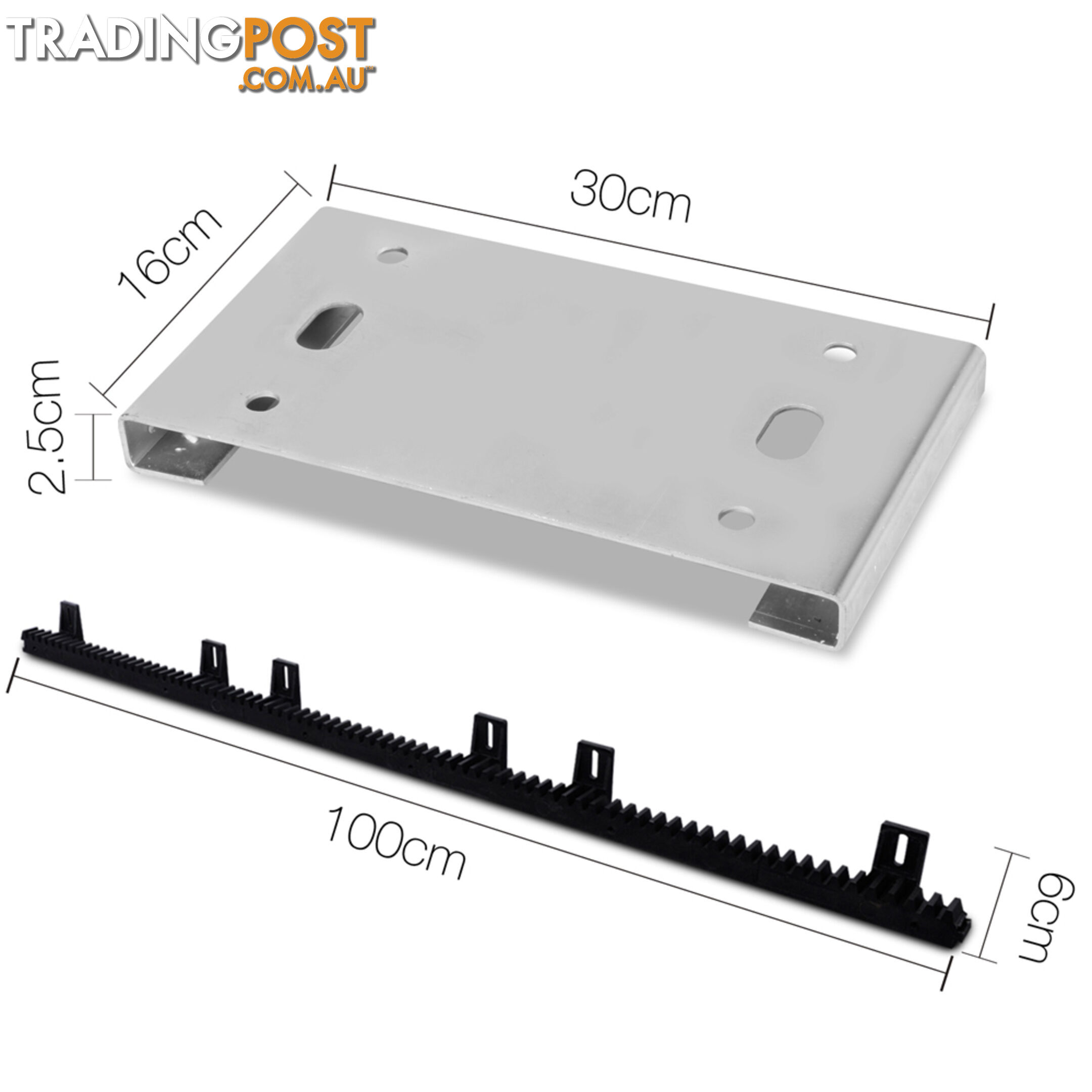 Heavy Duty Electric Sliding Gate Opener Auto Motor Remote 1200KG 6M Rail Kit