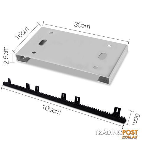 Heavy Duty Electric Sliding Gate Opener Auto Motor Remote 1200KG 6M Rail Kit