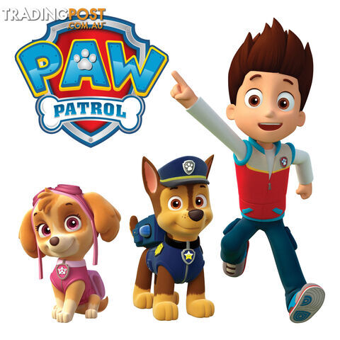 10 X Paw Patrol Wall Stickers - Totally Movable and Reusable