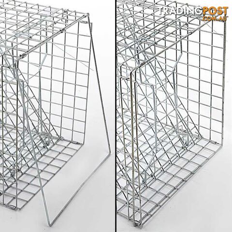 XXLarge Humane Animal Trap Cage Cat Possum Rabbit Fox Koala Hare Catch 150x50cm