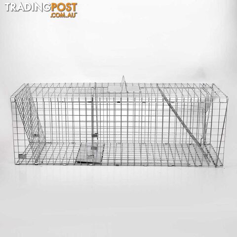 XXLarge Humane Animal Trap Cage Cat Possum Rabbit Fox Koala Hare Catch 150x50cm