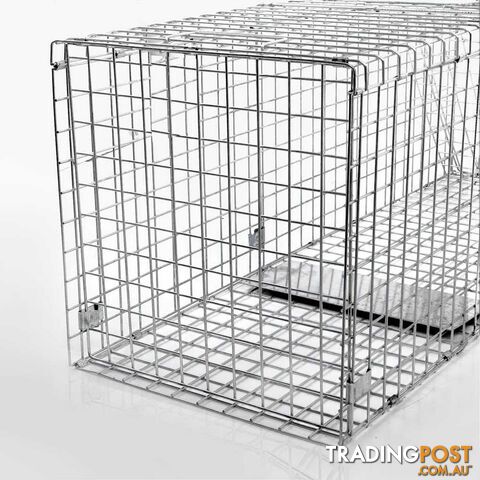 XXLarge Humane Animal Trap Cage Cat Possum Rabbit Fox Koala Hare Catch 150x50cm