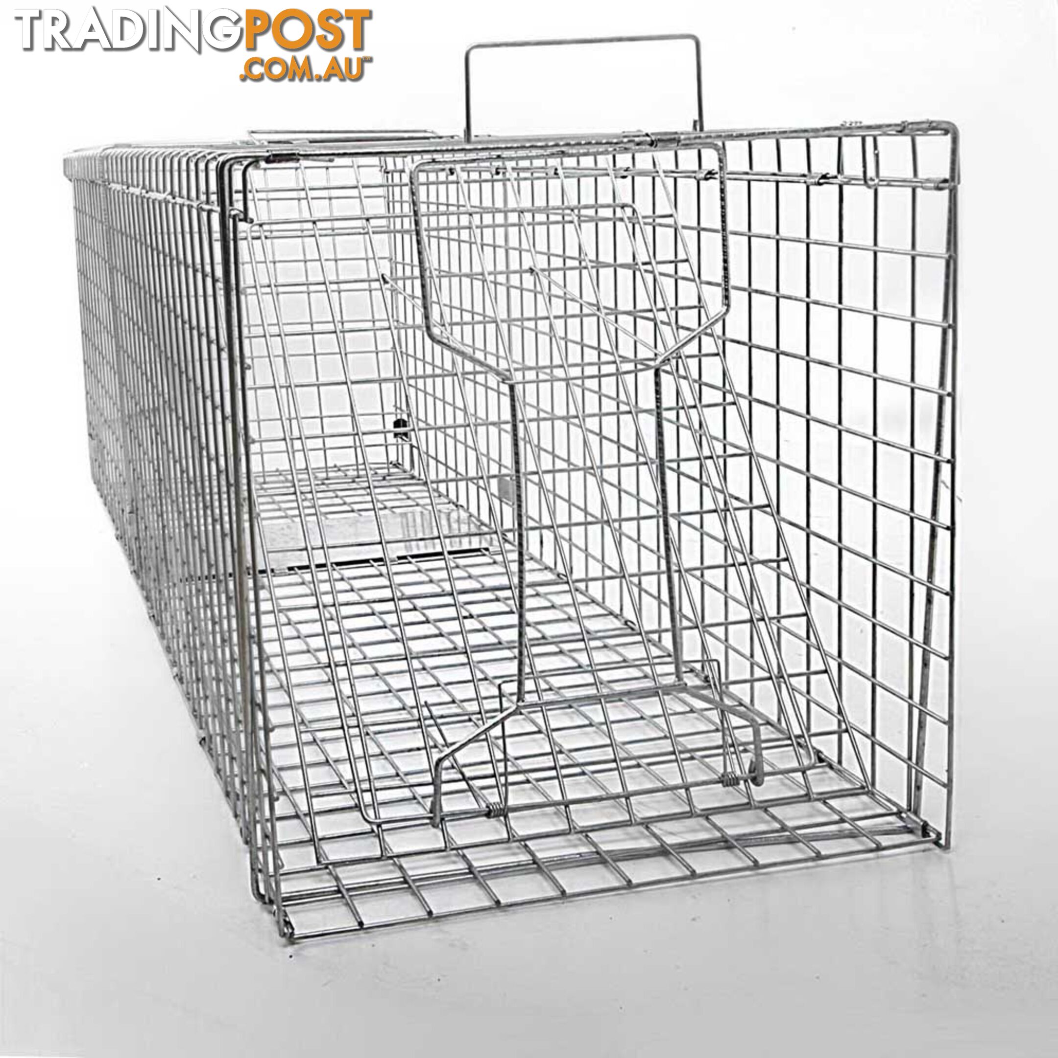 XXLarge Humane Animal Trap Cage Cat Possum Rabbit Fox Koala Hare Catch 150x50cm